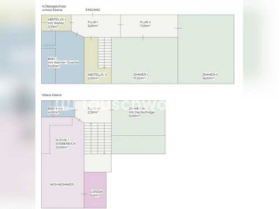 Tauschwohnung: SUCHE 3-Zi-Whg ! TAUSCHE gemütliche 4-Zi-Maisonette-Whg