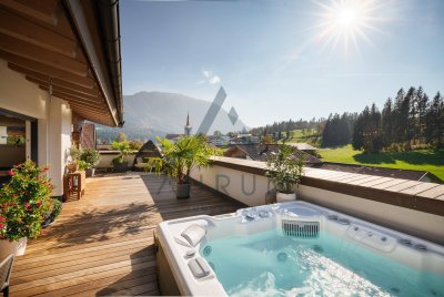 Dachgeschoss-Maisonette mit großzügiger Dachterrasse & atemberaubendem Panoramablick