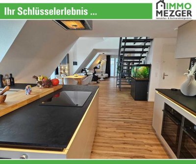 ++ Exquisite Maisonette - Schöner Wohnen -  mit Loggia,  Dachterrasse und Stellplätze in der TG