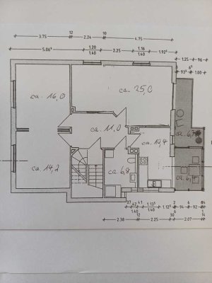 3-Zimmer-Wohnung, 90 m², 1. OG