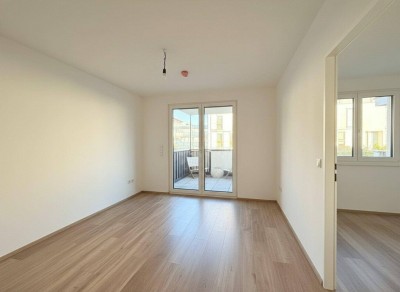 Hochwertige 2-Zimmer-Wohnung mit Balkon und Kühlung im 21.!