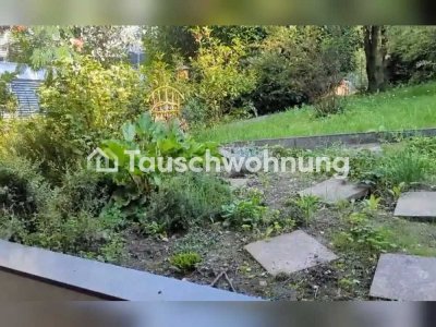 Tauschwohnung: Lichtdurchflutete Wohnung mit Garten