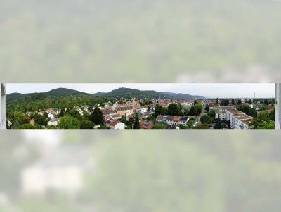 1-Zi Whg mit neuer EBK und Balkon mit traumhaftem Ausblick im 9. OG in Heidelberg-Handschuhsheim