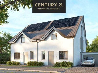 Neubau-Dopplhaus inkl. Photovoltaik-Anlage am Feldrand von Hambrücken!