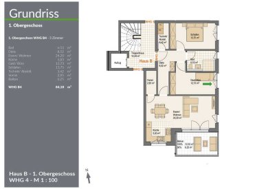 RESERVIERT! Barrierefreie ETW mit Balkon, Stellplatz, Süd/Ost-Ausr.