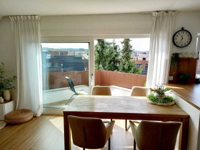 Freundliche und gepflegte 4-Zimmer-Dachgeschosswohnung mit geh. Innenausstattung mit EBK in Auenwald
