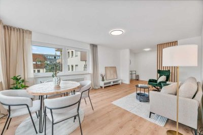 Moderne, frisch sanierte 3 Zimmer Wohnung mit zwei Balkonen & TG-Stellplatz - zentral in Leonberg