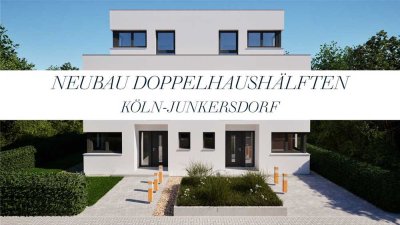 Neubau-Doppelhaus in Köln-Junkersdorf  Exklusives Wohnen in bester Lage