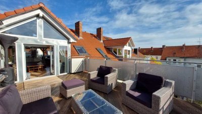 Exlusives Wohnen im Loft über den Dächern der List mit 2 Dachterrassen + Garage