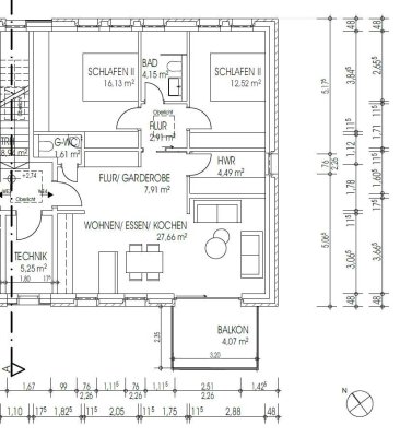 Moderne 3-Zimmer-Wohnung mit Balkon & Carport