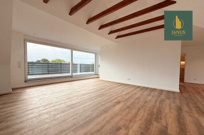 KfW 55 EE Penthouse in Herford: zwei Dachterrassen, Doppelgarage, Förderung und Erstbezug!