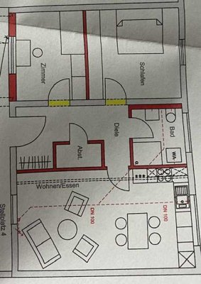 WG Wohnung im EG in Iffezheim mit Einbauküche