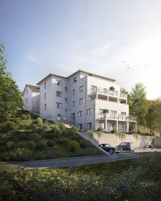 Wohltuende Umgebung in zentraler Lage! Neubauwohnung mit großer Dachterrasse!