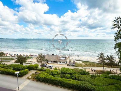 Top Lage! Sonne,Sand&Meer: komfortable Wohnung mit Balkon direkt am Strand und seitlichem Meerblick