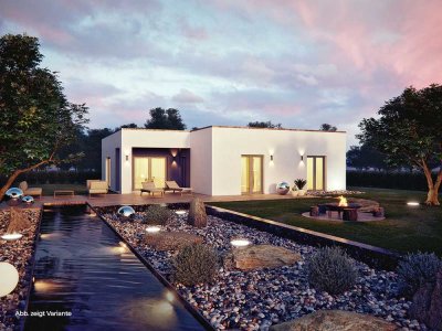 Winkelbungalow im Bauhausstil mit 117m² Wohnfläche