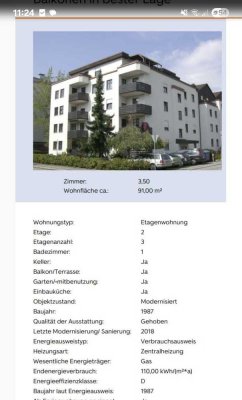 Moderne 3,5-Zimmer Wohnung mit 2 Balkonen  in Deggendorf