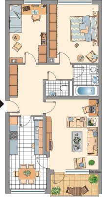 Für jeden ein eigenes Zimmer!