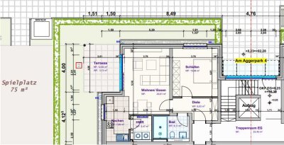 Wohnen am Aggerpark - Erdgesschosswohnung im Neubau barrierefrei und perfekt angebunden