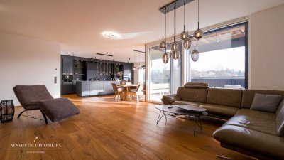 LEOMBACH – 500 m2 Penthouse mit Gewerbehalle - Modernes Wohnen und Arbeiten vereint