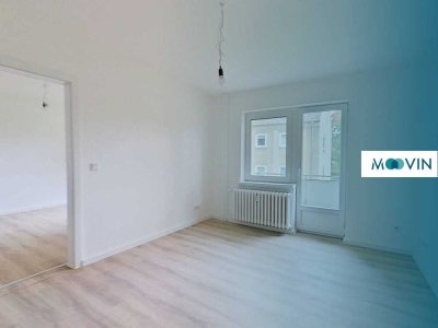 ERSTBEZUG NACH SANIERUNG: Gemütliche 2-Zimmer-Erdgeschosswohnung mit Balkon