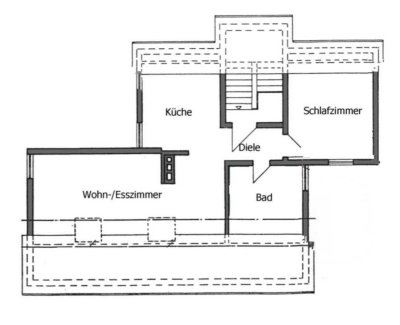 Großzügige 2-Zimmer-Dachgeschosswohnung mit EBK und Keller in Oestrich-Winkel (Ortsteil Winkel)