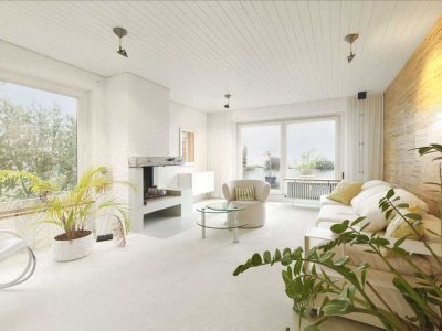 Exklusive 3-Zimmerwohnung mit Garage, 2 Terrassen & Panoramablick