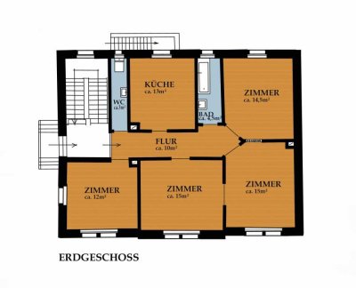 Helle modernisierte Altbauwohnung mit Flair