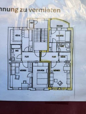 Helle, Freundliche und vollständig renovierte 2-Raum-Wohnung mit Balkon in Erfurt