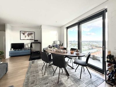 Stilvolle 2-Zimmer-Wohnung mit Süd-Ausrichtung im 16. Obergeschoss des AXIS Frankfurt