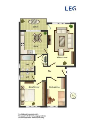 3-Zimmer-Wohnung in Unna Königsborn