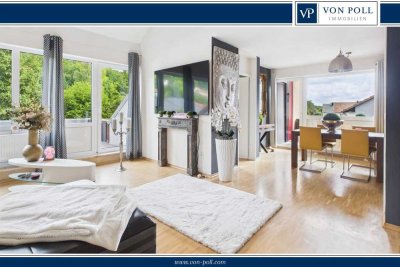 Schicke, sehr gepflegte Maisonette-Wohnung mit 2 Balkonen und neuer Küche
