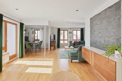 5-Zimmer-Maisonette mit Dachloggia & Carport mit Wallbox – zentrales & exklusives Wohnen