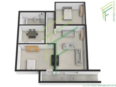 Handwerkerwohnung - Helles Souterrain mit Freisitz - Max. 3 Personen