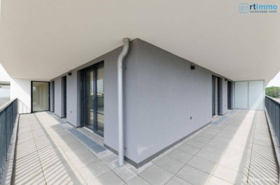 MODERNE 4 ZIMMER ECKWOHNUNG MIT RIESIGEM BALKON + GARAGENPLATZ- U1 NÄHE