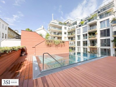 Dachterrassentraum - Einzigartiger Ausblick - Vollmöbliert - Gemeinschaftspool - in Bestlage des 2. Bezirks