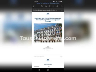 Tauschwohnung: Traumhafte 3 Raumwohnung in Südvorstadt