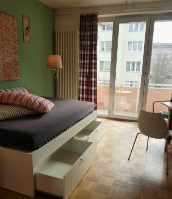 Freundliche Einzimmerwohnung, voll möbliert