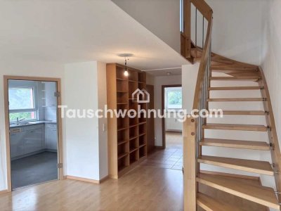 Tauschwohnung: Helle, großzügige 3 Zimmer-Maisonettewohnung in FR-Kappel