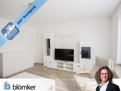 Blömker! Perfekt für Singles: Möblierte 1,5-Raum Wohnung mit Garage und Garten in Gladbeck-Brauck!