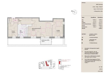 3 Zimmer-Wohnung (nur für die Einkommensstufe III)