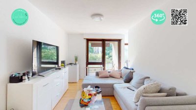Smarte Kapitalanlage in bester Lage: Vermietete 2,5-Zi-ETW mit TG & Balkon in KA-Innenstadt-West