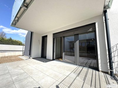 Blumengasse - ERSTBEZUG | 1 Zimmer Wohnung | Terrasse &amp; Garten | zzgl. Tiefgaragenstellplatz | Top D6