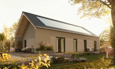 Massiv, sicher, sparsam - Wohnen auf einer Ebene in Freiwalde (inklusive Grundstück)