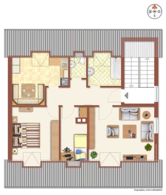 Freie 3-Zimmer-Wohnung in kleinem 3-Familienhaus in ruhiger Lage von Röhrmoos