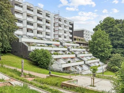 Nideggen - Ein-Zimmer-Wohnglück mit großer Terrasse und unverbaubarem Blick auf die Burg