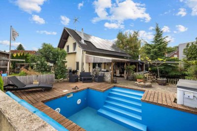 Einfamilienhaus mit smarter Technik, Garten & Pool – fast autark leben und Weitblick genießen�