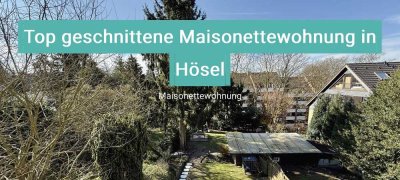 zentral gelegene, helle 2,5 Zimmer Maisonettewohnung mit Balkon & inkl. Stellplatz in Ratingen-Hösel
