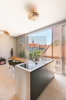 Stilvolles Design-Loft mit Weitblick & privatem japanischen Feng-Shui-Garten
