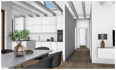 Badezimmer mit Blick zum Himmel – Lichtdurchflutete Wohnung in Isernhagen N.B.