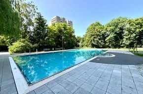 M-Solln - 2-Zi-Whg. mit toller Fernsicht, Freibad, EBK u. Keller